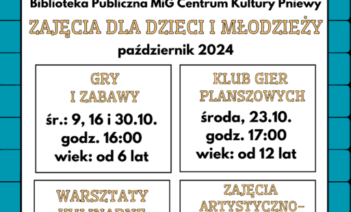 Zdjęcie do Zajęcia dla dzieci i młodzieży