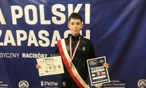 Zdjęcie do Jakub Skrzypczak Mistrzem Polski w zapasach
