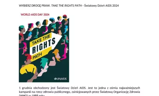 Zdjęcie do Światowy Dzień AIDS - 1 grudnia 2024 roku