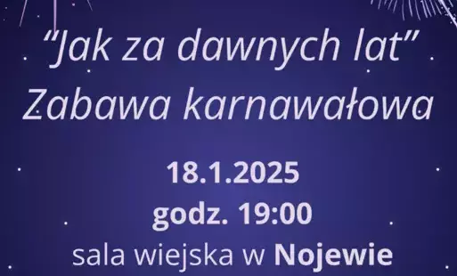 Zdjęcie do Zabawa karnawałowa &quot;Jak za dawnych lat&quot;
