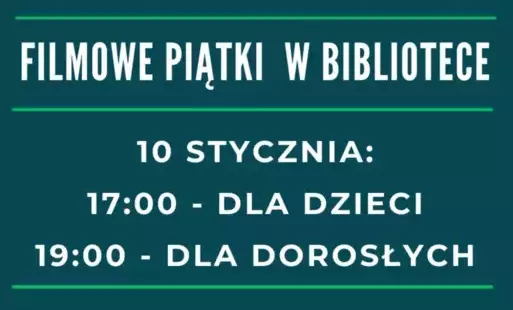 Zdjęcie do Filmowe piątki w bibliotece &mdash; styczeń