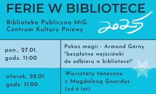 Zdjęcie do Ferie w bibliotece