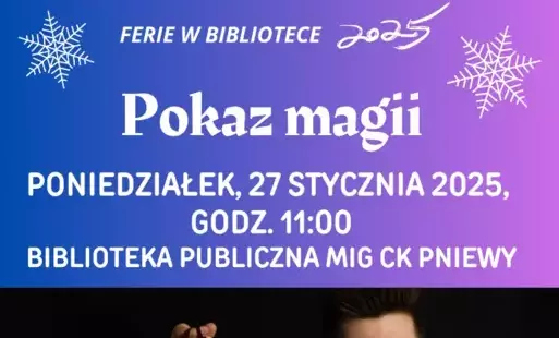 Zdjęcie do Pokaz magii - Ferie w bibliotece