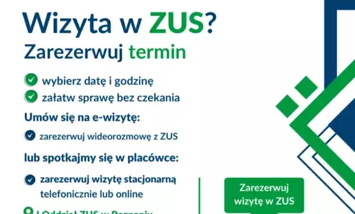 Zdjęcie do Masz sprawę w ZUS? - zarezerwuj wizytę na wybrany dzień i godzinę