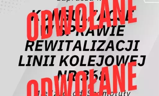 Zdjęcie do UWAGA !!! Konsultacje w sprawie rewitalizacji linii kolejowej nr 368 Międzych&oacute;d-Szamotuły- ODWOŁANE!