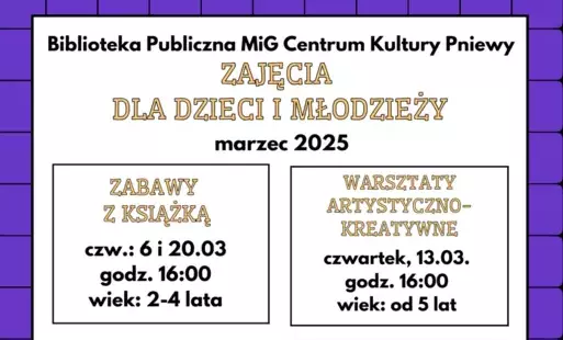 Zdjęcie do Zajęcia dla dzieci i młodzieży