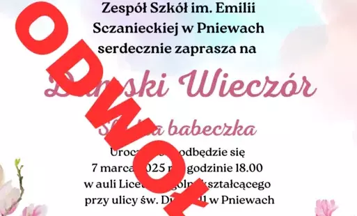 Zdjęcie do Damski Wiecz&oacute;r &mdash; ODWOŁANY