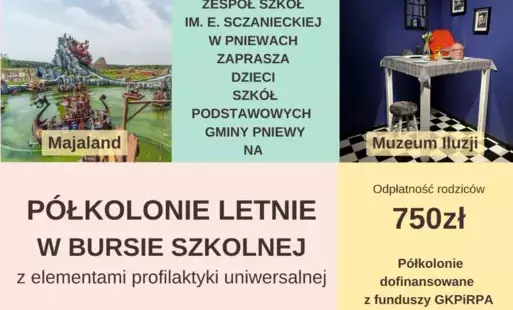 Półkolonie letnie w Bursie - plakat