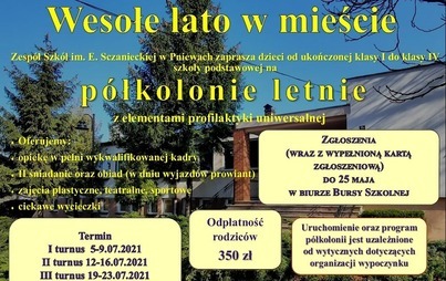 Zdjęcie do P&oacute;łkolonie letnie