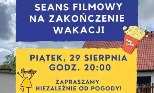 Seans filmowy na zakończenie wakacji