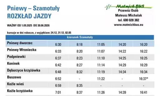 Rozkład jazdy