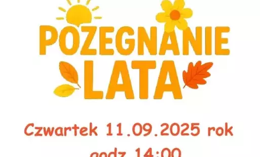 Plakat-pożegnanie lata