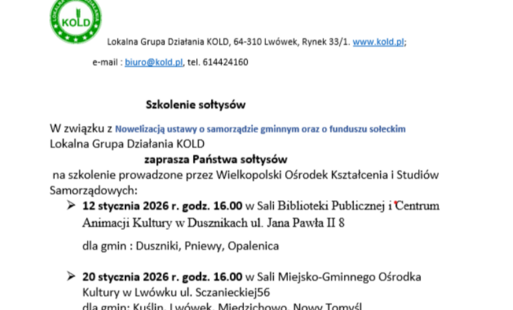 Szkolenie dla sołtysów KOLD