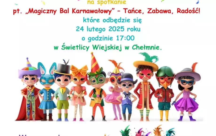 „Magiczny Bal Karnawałowy” – Tańce, Zabawa, Radość!