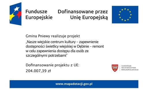 Nasze wiejskie centrum kultury - zapewnienie dostępności świetlicy wiejskiej w Dębinie