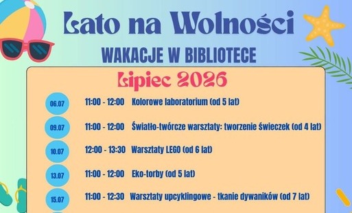 Lato na Wolności  – wakacje w Bibliotece