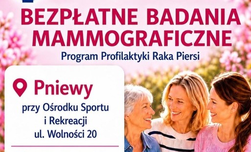 Bezpłatne badania mammograficzne