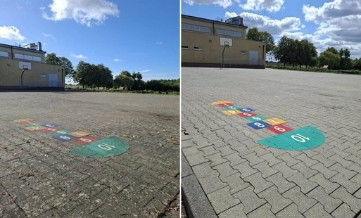 Boisko przy Szkole Podstawowej w Nojewie zyskało nowy wygląd! 