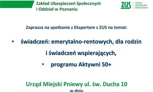 Spotkanie z ekspertem ZUS