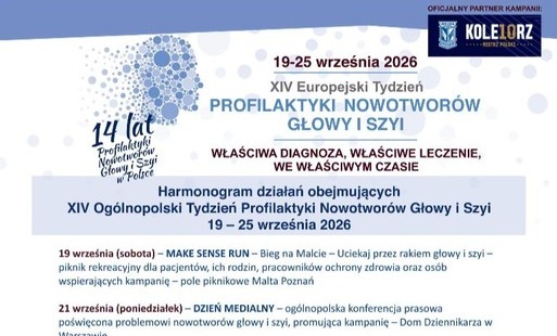XIV EUROPEJSKI TYDZIEŃ PROFILAKTYKI NOWOTWORÓW I SZYI