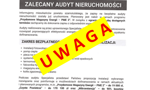 ULOTKI DOTYCZACE AUDYTÓW ENERGETYCZNYCH