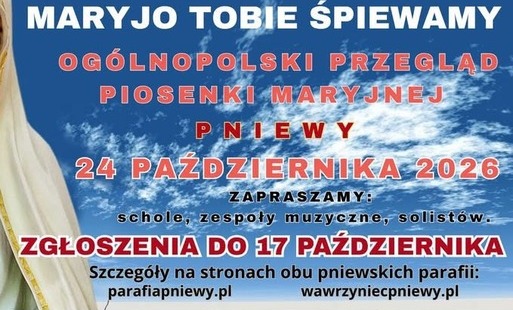 Przegląd Piosenki Maryjnej w Pniewach
