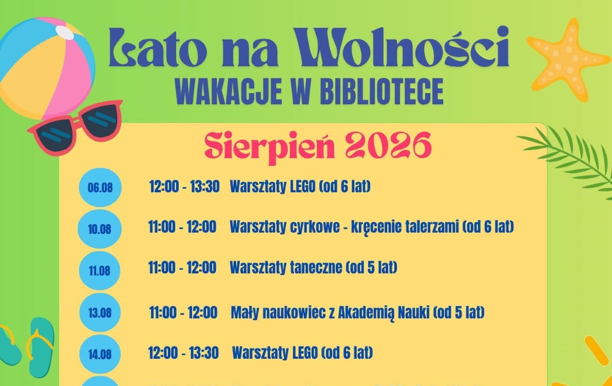 Lato na Wolności – wakacje w Bibliotece