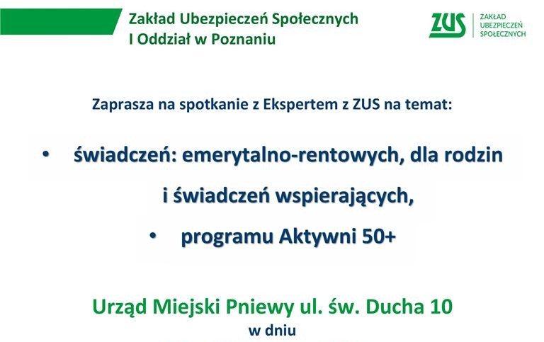 Spotkanie z ekspertem ZUS