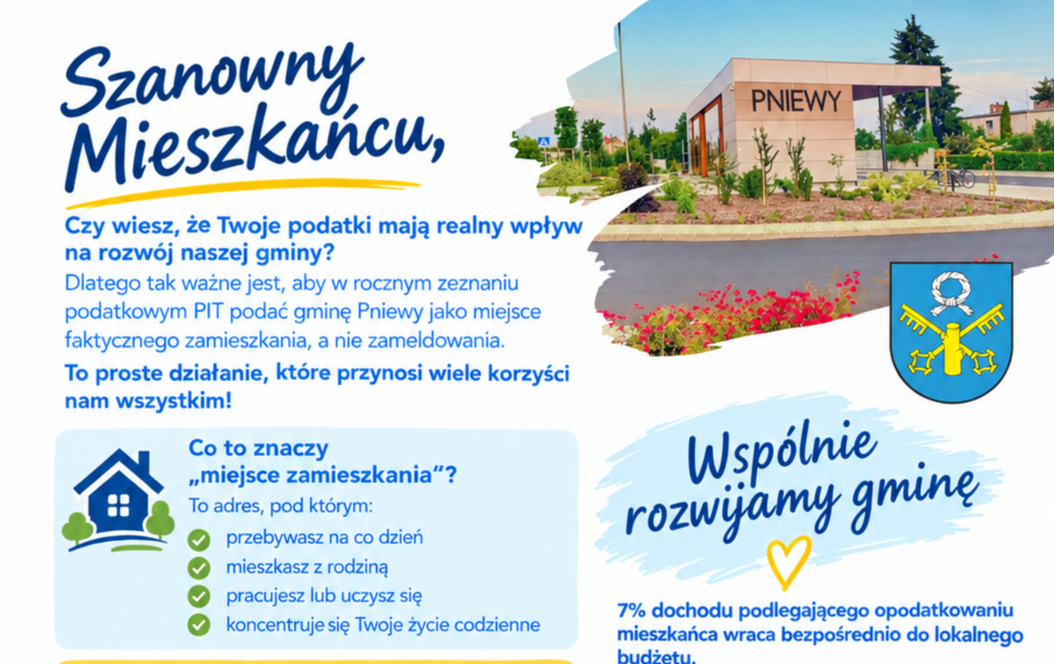 Wspólnie rozwijajmy Gminę Pniewy!