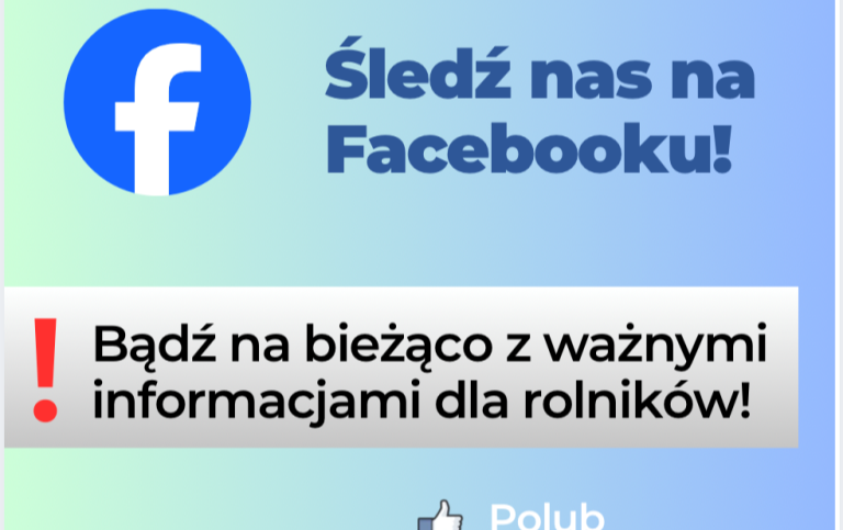 Obserwuj oficjalny profil Facebook Oddziału Regionalnego KRUS w Poznaniu!