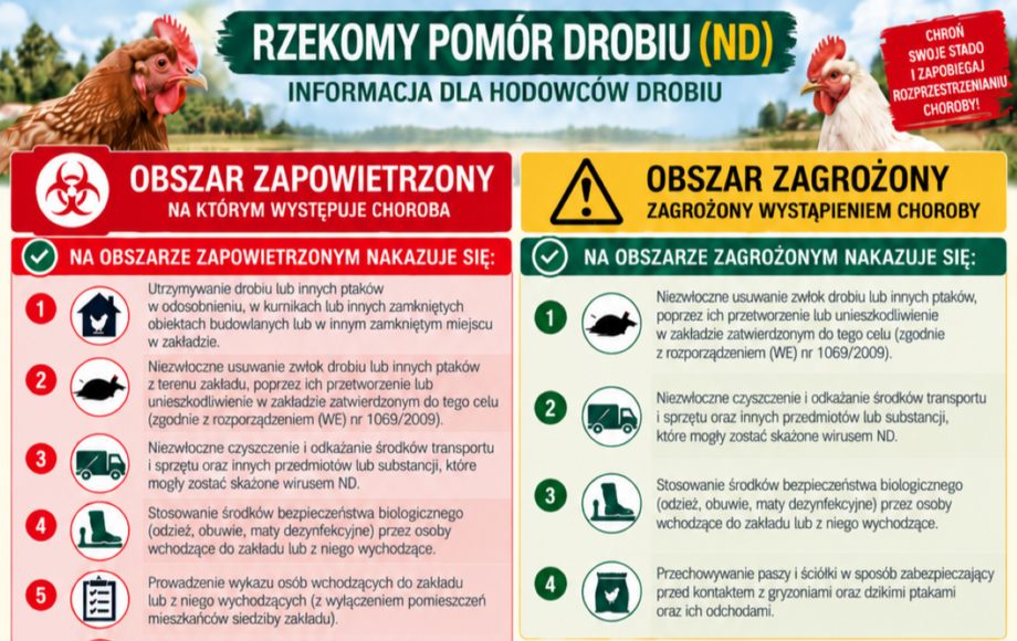 Rozporządzenie Wojewody Wielkopolskiego w sprawie rzekomego pomoru drobiu